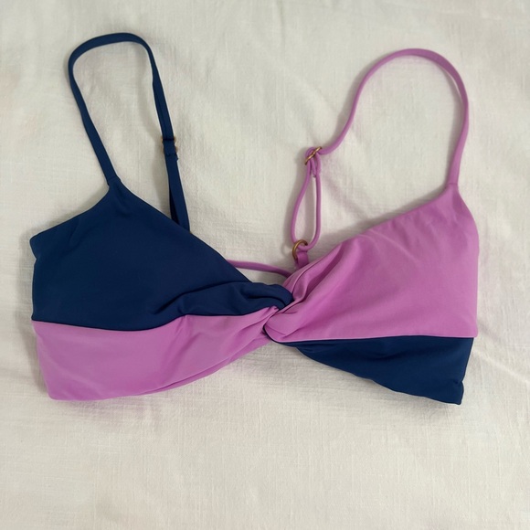 L*Space Color Block Indigo-rosebud Ringo Bikini Top and Bottom Set - Picture 6 of 7